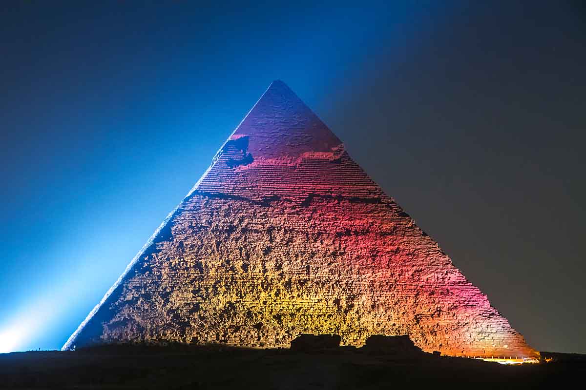 sound and light show at giza pyramids