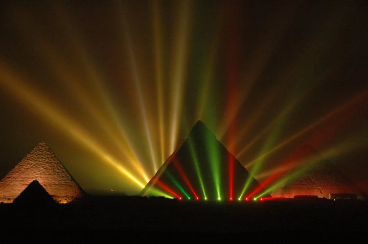 sound and light show at giza pyramids